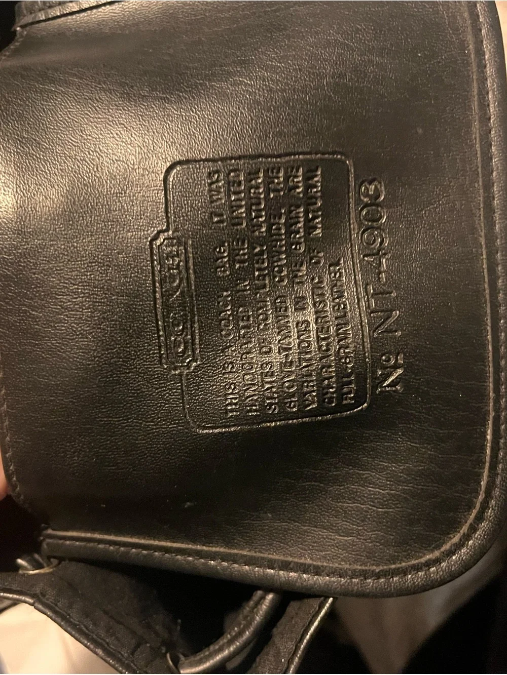 Coach compact leather